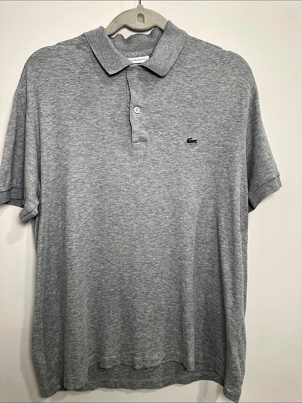 Lacoste Men's Regular Fit Cotton Polo Shirt Gray